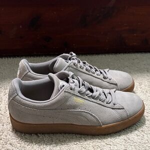 Puma Vintage Suede Classic Natural Warmth in Falcon